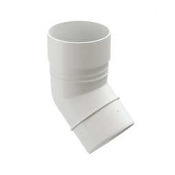 Колено Docke Standard / Dacha белый 45 градусов