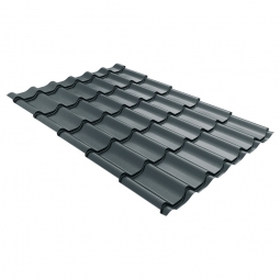 Металлочерепица Classic Антрацитово-серый RAL 7016