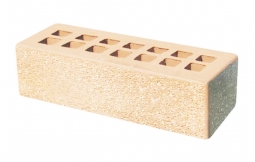 Кирпич лицевой керамический «Слоновая кость» «Пена» пустотелый Евро 0.7НФ