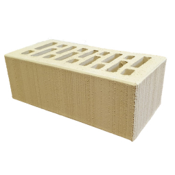 Кирпич лицевой керамический «Слоновая кость» «Бархат» пустотелый утолщенный