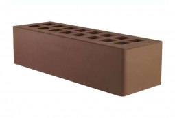 Кирпич лицевой керамический «Темно-коричневый» пустотелый Евро 0.7НФ