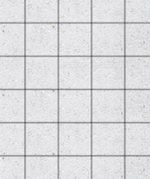 Тротуарная плитка Поревит Квадрат Мрамор Белый 200х200х60 мм