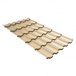 Металлочерепица Kvinta Plus 3D Слоновая кость RAL 1014