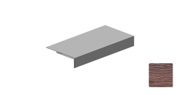 Планка аквилон Первая Кровельная (декоративно-полимерное покрытие) 3м дуб темный 3D