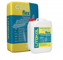 Двухкомпонентный состав Litokol Coverflex A и B, мешок 20кг + канистра 10кг