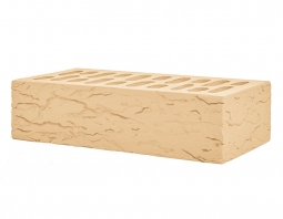 Кирпич лицевой керамический Имбирь «Рустик» пустотелый одинарный