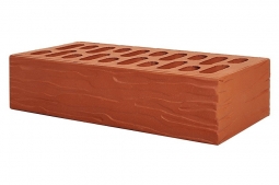 Кирпич лицевой керамический Красный «Кора дуба» пустотелый одинарный