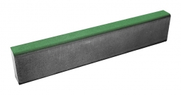 Бордюр тротуарный Берит Зеленый 1000х80х200 на сером цементе