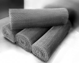 Сетка рабица d=1,6 мм, ячейка 60x60 мм, 1,5х10,0 м оцинкованная