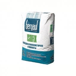 Клеевая смесь Bergauf Isofix для крепления пенополистерольных и минераловатных плит 25кг