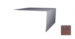 Планка откосная простая Первая Кровельная 50х100 (декоративно-полимерное покрытие) 2м дуб темный матовый