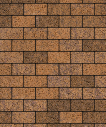 Тротуарная плитка Поревит Прямоугольник Гранит Арабская ночь 200х100х80 мм