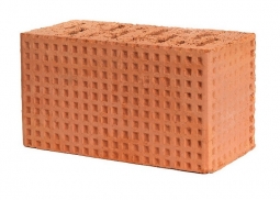 Кирпич рядовой керамический Красный «Рифленый» пустотелый двойной М100
