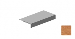 Планка аквилон Первая Кровельная (декоративно-полимерное покрытие) 2м золотой орех