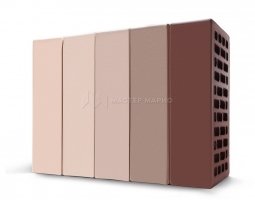 Кирпич лицевой керамический «Шерхан микс» пустотелый одинарный