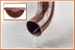 Колено сливное Nika RAL8017 Шоколад