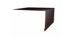 Планка откосная простая Первая Кровельная 75х200 (полиэстер) 3м шоколад